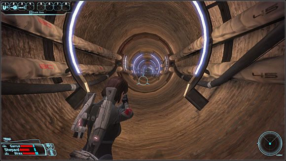 Po wejściu do ruin (TH3-A ) idziemy tunelem aż do końca - [5. Therum - Liara TSoni] Ruiny - Mass Effect - PC - poradnik do gry