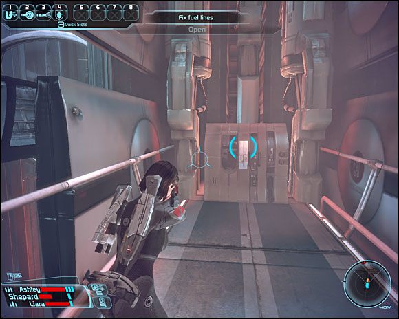 W tym celu udajemy się na zachód, do rdzenia pamięci Miry (NOV8-1) - systemu WI kontrolującego stację - [7. Noveria] 3. Szczyt 15 - Droga na Stację Szczelinową (Zadania) - Mass Effect - PC - poradnik do gry