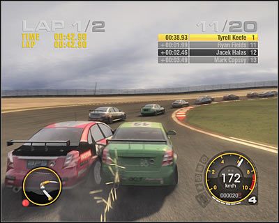 Możliwie jak najszybciej przejedź przez cztery bardzo łagodne zakręty - Euro R Licence - Touring Cars | Europa | Race Driver GRID - Race Driver: GRID - poradnik do gry