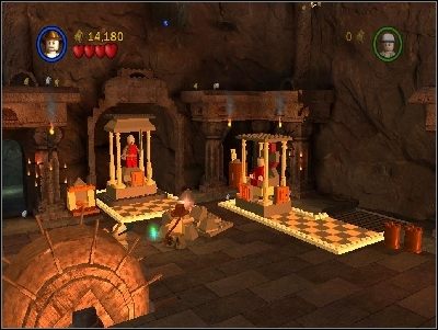 Idź do końca w prawo, a zobaczysz dwa posągi - Chapter 3 - The Temple of Kali (cz.2) - Świątynia Zagłady - LEGO Indiana Jones: The Original Adventures - poradnik do gry