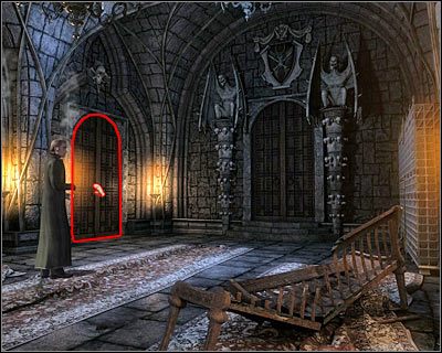 Znajdziesz się przy zamkniętej zbrojowni (screen) - Zamek Draculi (cz.5) | Transylwania | Dracula Początek - Dracula: Początek - poradnik do gry
