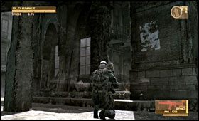 Idź ostrożnie przed siebie, uważając na wrogie patrole - Middle East - Ground Zero | Akt pierwszy Metal Gear Solid 4 Guns of the Patriots - Metal Gear Solid 4: Guns of the Patriots - poradnik do gry