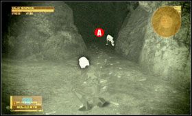 Po drugiej stronie zauważ mocniej odciśnięte ślady - South America - Mountain Trail Riverside | Akt drugi Metal Gear Solid 4 - Metal Gear Solid 4: Guns of the Patriots - poradnik do gry