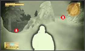 Przeszukaj najbliższą okolicę, zabierając wszystkie fanty - Alaska - Snowfield & Heliport | Akt czwarty Metal Gear Solid 4 - Metal Gear Solid 4: Guns of the Patriots - poradnik do gry