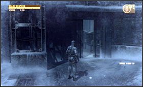 Badając dokładnie opuszczoną bazę, możesz zyskać sporo punktów Drebina - Alaska - Snowfield & Heliport | Akt czwarty Metal Gear Solid 4 - Metal Gear Solid 4: Guns of the Patriots - poradnik do gry