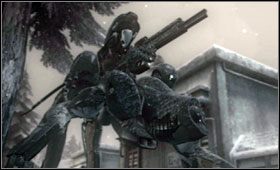 Pozbieraj znajdujące się tu przedmioty i odszukaj miejsce pozwalające zeskoczyć - Alaska - Snowfield & Communications Tower | Akt czwarty Metal Gear Solid 4 - Metal Gear Solid 4: Guns of the Patriots - poradnik do gry