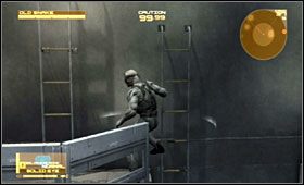 Od tej pory ważne jest płynne działanie, gdyż liczy się każda sekunda - Outer Haven - Ship Bow | Akt piąty Metal Gear Solid 4 Guns of the Patriots - Metal Gear Solid 4: Guns of the Patriots - poradnik do gry