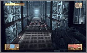 Przed Tobą kilka identycznie wyglądających pomieszczeń - Outer Haven - Command Center | Akt piąty Metal Gear Solid 4 Guns of the Patriots - Metal Gear Solid 4: Guns of the Patriots - poradnik do gry