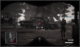 Gdy to nastąpi, trzeba ją będzie jeszcze nakierować na czołg - wykorzystaj do tego analogi - Par for the Course (cz.2) | Kampania | Battlefield Bad Company - Battlefield: Bad Company - poradnik do gry