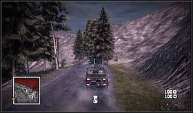 Zostaw wóz w miejscu, w którym droga się kończy i ruszaj piechotą do miejsca przeznaczenia - Crash and Grab (cz.2) | Kampania | Battlefield Bad Company - Battlefield: Bad Company - poradnik do gry