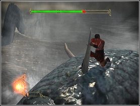 Po walce z krabami rozpoczniesz konfrontację z wężami morskimi - Początek | Akt I | Beowulf - Beowulf - poradnik do gry