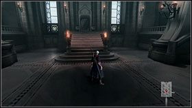 Zejdź po schodach i rozbijając meble, zbierz red orby, po czym biegnij przez most - [Mission 09] For you | Devil May Cry 4 - Devil May Cry 4 - poradnik do gry
