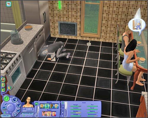 Zachęcony Sim może nam pomóc np. w naprawieniu uszkodzonej zmywarki do naczyń. - [Simy] Najważniejsze nowości - Wpływanie na zachowania innych Simów - The Sims 2: Osiedlowe życie - oficjalny polski poradnik - poradnik do gry