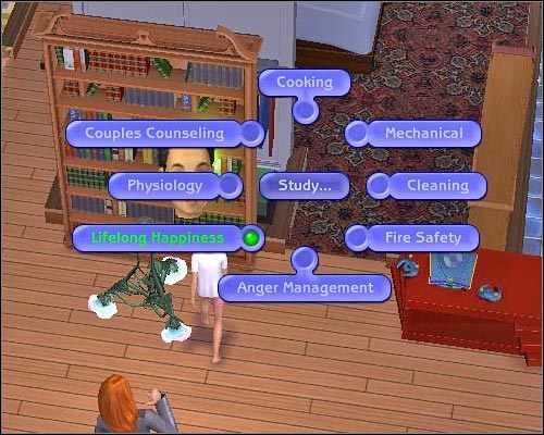 Nowe akcje pojawiają się na wspólnej liście wraz ze znanymi już opcjami. - [Simy] Najważniejsze nowości - Nauka we własnym zakresie - The Sims 2: Osiedlowe życie - oficjalny polski poradnik - poradnik do gry