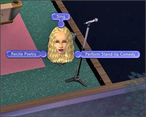 Podobnie przedstawia się sytuacja w przypadku człowieka-statui (screen) - [Przedmioty] Przedmioty codziennego użytku - Rozrywka - The Sims 2: Osiedlowe życie - oficjalny polski poradnik - poradnik do gry