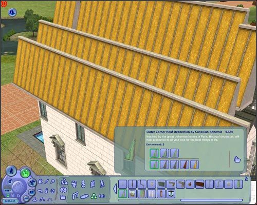 Bardziej zauważalną zmianą jest możliwość malowania sufitów poszczególnych mieszkań i domów - [Przedmioty] Elementy konstrukcji - Dachy i sufity | The Sims 2 Osiedlowe Życie - The Sims 2: Osiedlowe życie - oficjalny polski poradnik - poradnik do gry