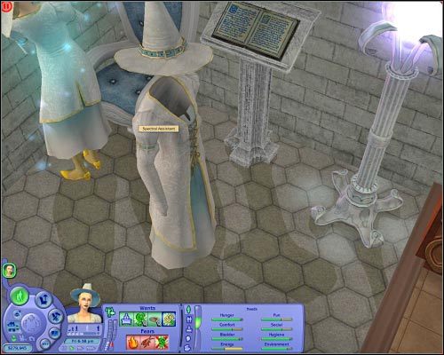 Magiczny pomocnik jest sporą atrakcją gry. - [Magia] Czary - Czary jasnej strony | The Sims 2 Osiedlowe Życie - The Sims 2: Osiedlowe życie - oficjalny polski poradnik - poradnik do gry