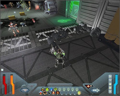 Gdy tylko znajdziesz się na nowym poziomie, wokół Ciebie zaczną się pojawiać przeciwnicy - Atrium - Questy (cz.1) | Poziom 6 w Space Siege - Space Siege - poradnik do gry