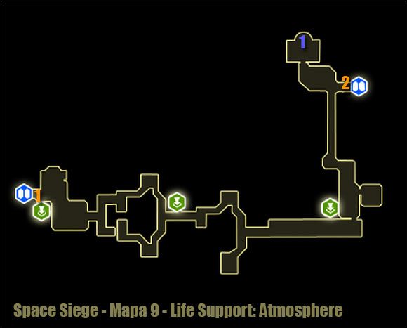 1 - Life Support Atmosphere - Mapa okolicy | Poziom 9 w Space Siege - Space Siege - poradnik do gry