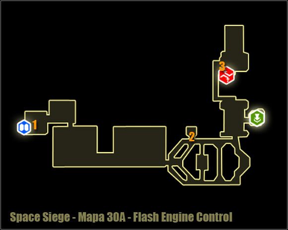 1 - Flash Engine Control - Mapa okolicy | Poziom 30A w Space Siege - Space Siege - poradnik do gry