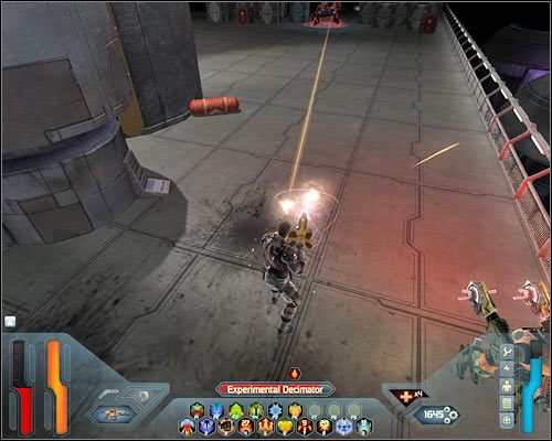 Możesz już udać się do napromieniowanej hali, znajdującej się na wschód od Twojej pozycji - Flash Engine Control - Questy | Poziom 30A w Space Siege - Space Siege - poradnik do gry