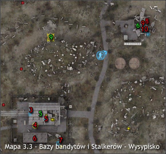 1 - Mapy szczegółowe (cz.1) | Wysypisko | Stalker Czyste Niebo - S.T.A.L.K.E.R.: Czyste Niebo - poradnik do gry