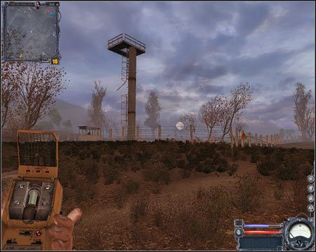 3) Południowo-zachodni punkt kontrolny - Zasada działania jest tu bardzo zbliżona - Mapy szczegółowe (cz.2) | Wysypisko | Stalker Czyste Niebo - S.T.A.L.K.E.R.: Czyste Niebo - poradnik do gry