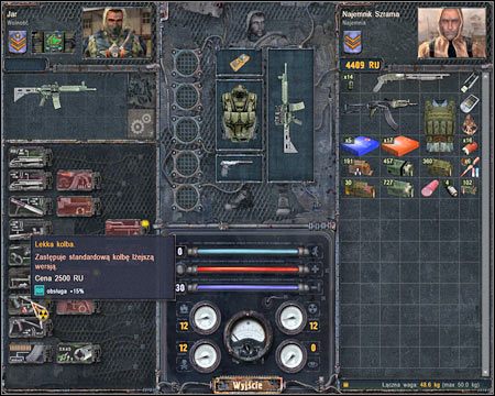 O ulepszenie sprzętu możesz poprosić każdego mechanika - Dobór i ulepszanie elementów wyposażenia | Ekwipunek | Stalker Czyste Niebo - S.T.A.L.K.E.R.: Czyste Niebo - poradnik do gry
