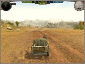 Droga skręciła na zachód i wkrótce napotkałem małą stację benzynową, przy której postanowiłem się zatrzymać (klawisz H ) i zatankować - Pożegnanie Ojca (1) | Przygoda | Hard Truck Apocalypse - Hard Truck: Apocalypse - poradnik do gry