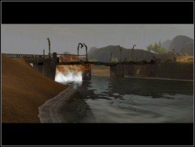 Po wyczyszczeniu terenu skierowałem się do baru i brygadzista dał mi materiały wybuchowe - Prawdziwy ojciec | Przygoda | Hard Truck Apocalypse - Hard Truck: Apocalypse - poradnik do gry