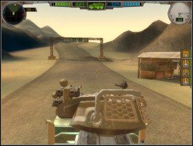 Ruszyłem w tamtą stronę drogą, która prowadziła nieopodal wody oraz - później - koło wielkiego mostu obstawionego bunkrami - Tajemnica pustyni | Przygoda | Hard Truck Apocalypse - Hard Truck: Apocalypse - poradnik do gry