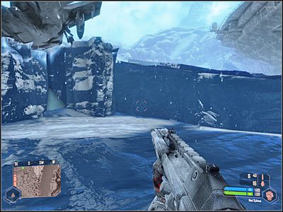 Docelowo powinieneś dotrzeć do pokazanego na screenie zejścia - Pościg za pułkownikiem Lee #2 | Misja 4 | Crysis Warhead - Crysis: Warhead - poradnik do gry