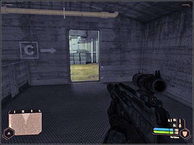 Spokojnie zaczekaj, aż winda dotrze na miejsce - Znalezienie terminalu załadunkowego (2) | Misja 5 | Crysis Warhead - Crysis: Warhead - poradnik do gry