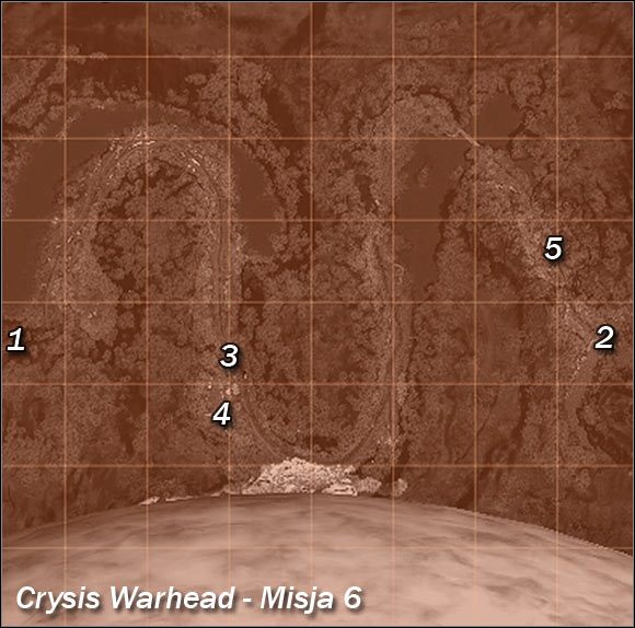 Mapa ogólna okolicy - Wstęp | Misja 6 | Crysis Warhead - Crysis: Warhead - poradnik do gry