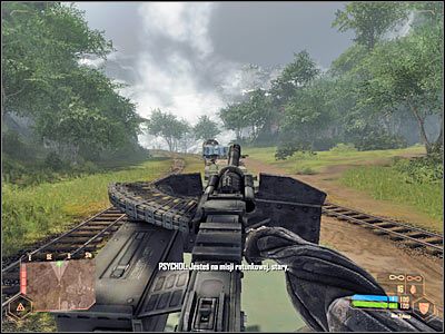 Pierwszy opancerzony pojazd nadjedzie od prawej strony - Pozostawanie w zasięgu pociągu #2 | Misja 6 | Crysis Warhead - Crysis: Warhead - poradnik do gry