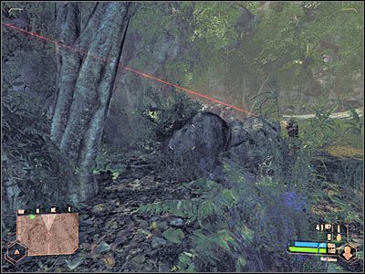 Po chwili uda Ci się opuścić zagrożoną strefę i dotrzeć do pokazanego na screenie przejścia - Zabezpieczenie kamery | Misja 2 | Crysis Warhead - Crysis: Warhead - poradnik do gry