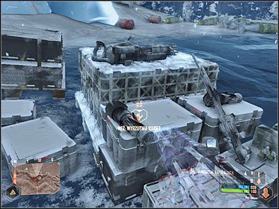 Odczekaj na właściwy moment i użyj wyrzutni rakiet do zniszczenia wozu opancerzonego (screen) - Pościg za pułkownikiem Lee #1 | Misja 4 | Crysis Warhead - Crysis: Warhead - poradnik do gry