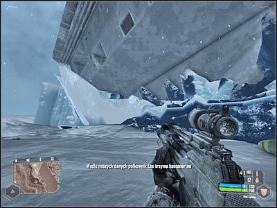 Najwięcej kłopotów sprawi Ci zapewne skok pokazany na screenie - Pościg za pułkownikiem Lee #1 | Misja 4 | Crysis Warhead - Crysis: Warhead - poradnik do gry