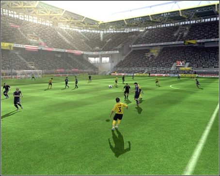 Aby poprosić partnera o wysokie podanie, musisz wcisnąć klawisz [wysokie podanie] - Szatnia i Mecz | Zostań gwiazdą w FIFA 09 - FIFA 09 - poradnik do gry