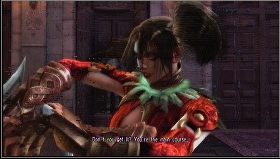 Przeciwnicy: Tira (Double Edged Sword), Voldo (Auto Grapple Break B), Astaroth (Auto Unblockable Attack B), Taki (Step Speed Up) - Sophitia - Story - Soulcalibur IV - poradnik do gry