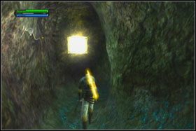 Po zniszczeniu tunelu wskocz na występ skalny po lewej - Misja 07 - Imperial Felucia (cz.1) - Star Wars: The Force Unleashed - poradnik do gry