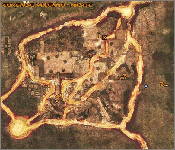 2 - City of Tortage, Tortage Volcano - Night | Mapa - Age of Conan: Hyborian Adventures - pierwsze kroki - poradnik do gry
