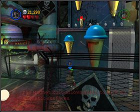 Za pomocą Batarangu zniszcz zawiasy bramy głównej - An Icy Reception (cz.1) | Heros Episode 1 | LEGO Batman The Videogame - LEGO Batman: The Videogame - poradnik do gry