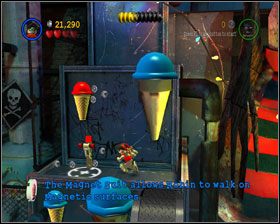 Wyjdź Robinem do przełącznika powyżej (użyj Magnetic Suit) - An Icy Reception (cz.1) | Heros Episode 1 | LEGO Batman The Videogame - LEGO Batman: The Videogame - poradnik do gry