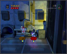 Przepchnij klocek do rur i stań obiema postaciami na zaworach - An Icy Reception (cz.3) | Heros Episode 1 | LEGO Batman The Videogame - LEGO Batman: The Videogame - poradnik do gry