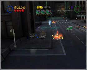 Ciężarówki policyjne odjadą i będziesz mógł pojechać do nowej lokacji - Two-Face Chase | Heros Episode 1 | LEGO Batman The Videogame - LEGO Batman: The Videogame - poradnik do gry