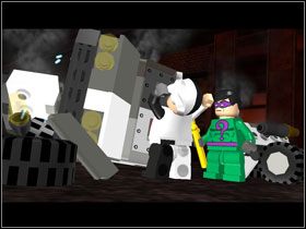 By pokonać opancerzony van, odholuj go trzy razy w światło reflektora - Two-Face Chase | Heros Episode 1 | LEGO Batman The Videogame - LEGO Batman: The Videogame - poradnik do gry