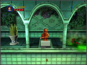 Wyskocz do góry i zepchnij brązowy pomnik na klatkę - Green Fingers (cz.1) | Villiant Episode 4 | LEGO Batman The Videogame - LEGO Batman: The Videogame - poradnik do gry