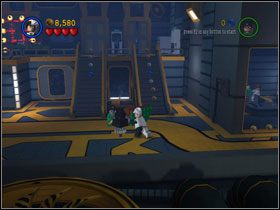 Zbuduj wajchę i przekręć ją, by móc wejść po schodkach - An Enterprising Theft (cz.1) | Villiant Episode 4 | LEGO Batman The Videogame - LEGO Batman: The Videogame - poradnik do gry