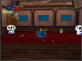 Free Play: Gdy wejdziesz na piętro, wejdź na daszek po drabince - znajdziesz tam Kanister (#9) - Stealing the Show (cz.3) | Villiant Episode 5 | LEGO Batman The Videogame - LEGO Batman: The Videogame - poradnik do gry